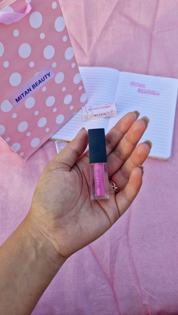 Pink Shimmer Lip Gloss